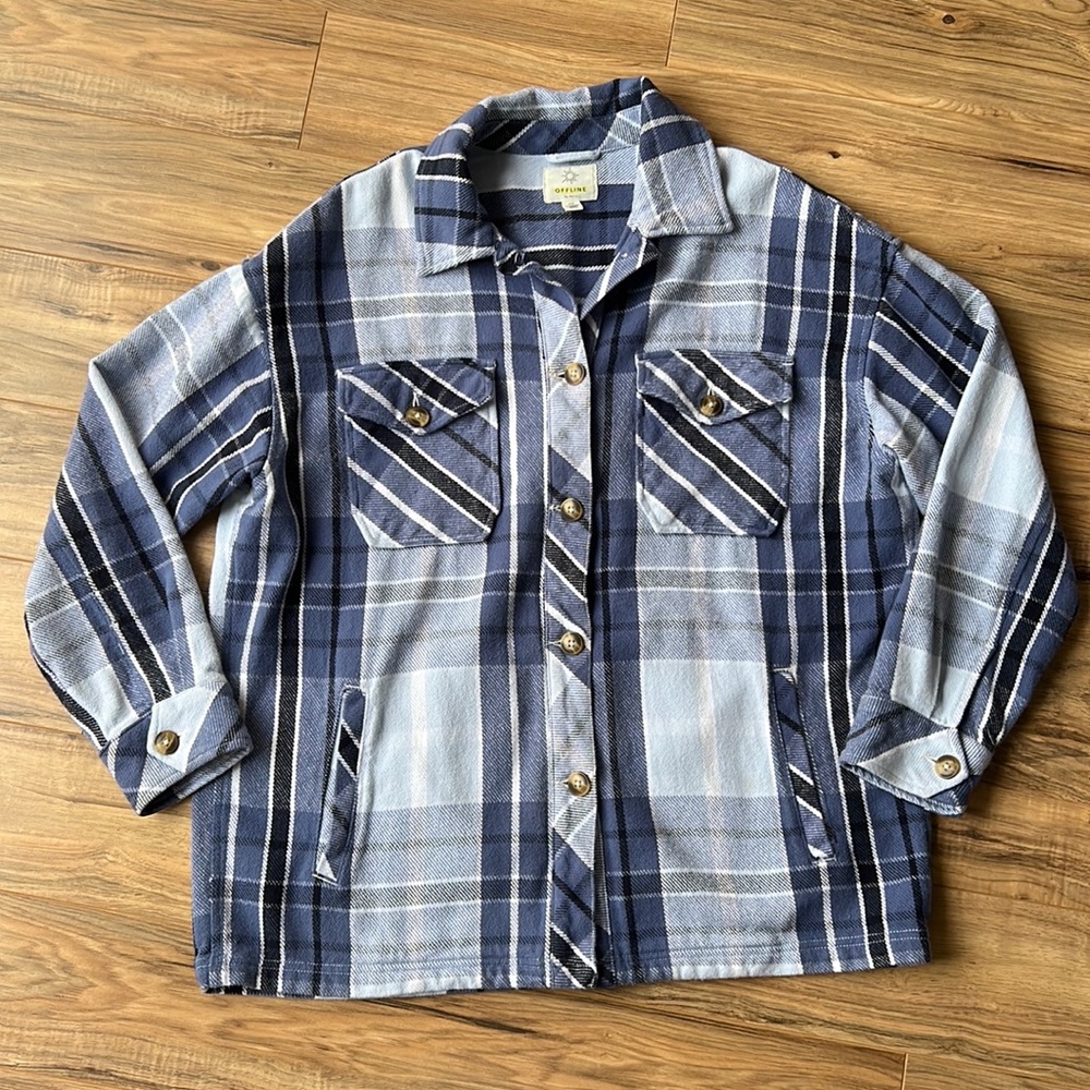 aerie oversized shacket